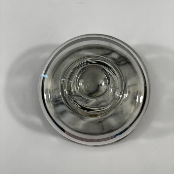 Dutch Garden Grey Marble & Glass Cloche Dome Cheese Keeper Tray Platter Server - Picture 3 of 8